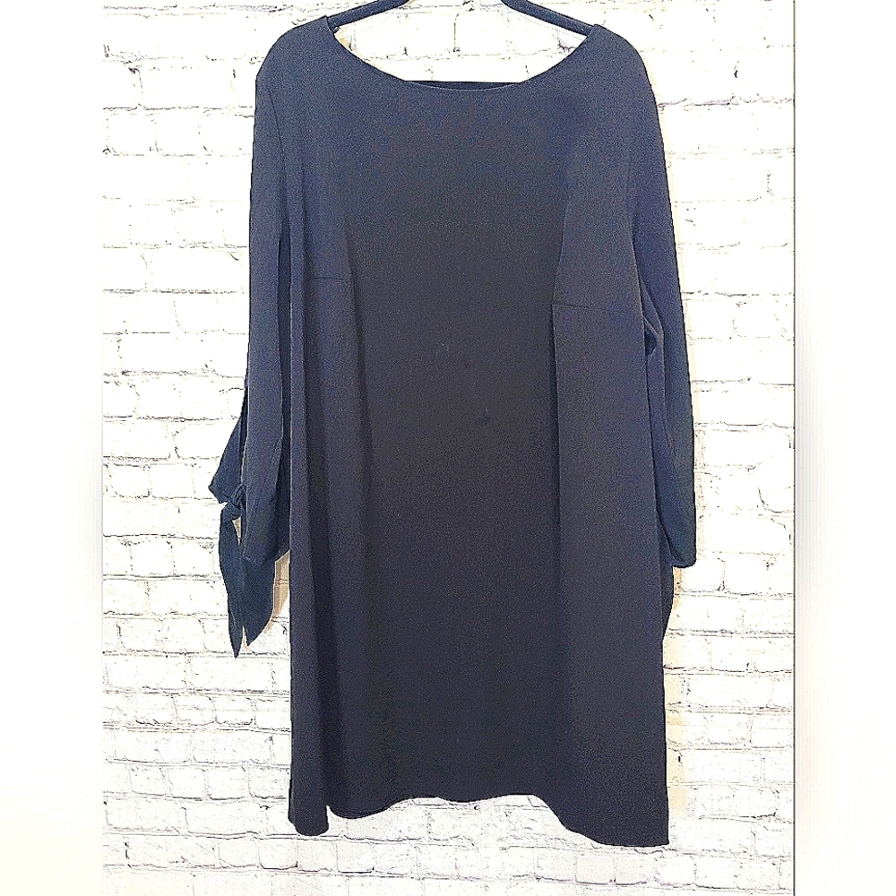 Calvin Klein Black Oversized Dress Wide Sleeves Size XXL‎